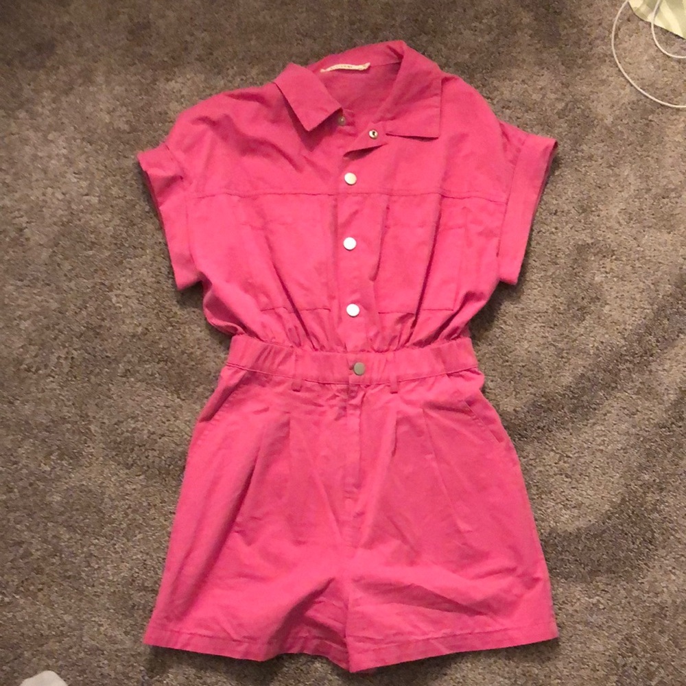 Hot pink romper